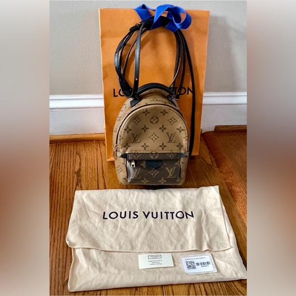 Louis Vuitton Palm Springs Mini Backpack Reverse Monogram Canvas MM44872 - Picture 1 of 9